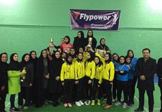 omid pona mashhad team won the championship of the second division womens badminton league