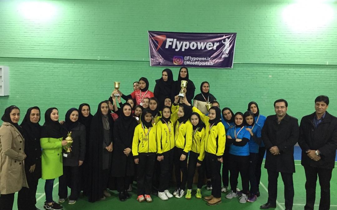 omid pona mashhad team won the championship of the second division womens badminton league1398