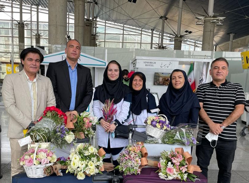 بازگشت ثریا آقایی از المپیک 2020