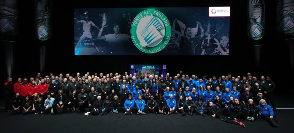 عکس دسته جمعی در مسابقات بدمینتون در YONEX All England Open