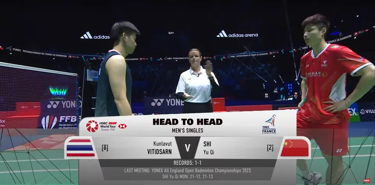 YONEX French Open 2024 | Kunlavut Vitidsarn (THA) vs. Shi Yu Qi (CHN) 