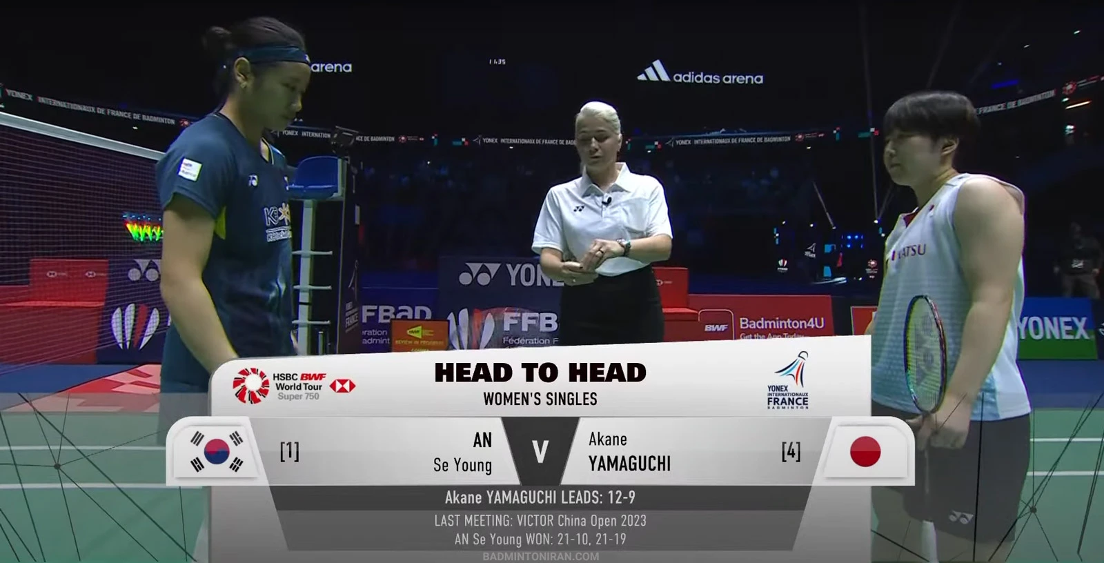 Akane Yamaguchi -YONEX FRENCH OPEN 2024 - Head To Head