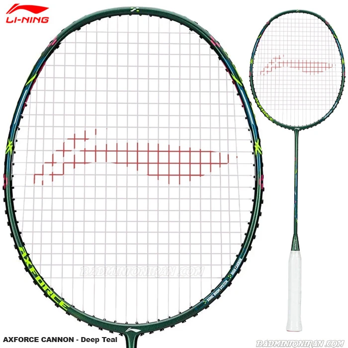 LI-NING-AXFORCE-CANNON--Deep-Teal راکت بدمینتون لی نینگ LI-NING AXFORCE CANNON - Deep Teal
