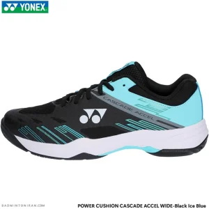 کفش بدمینتون یونکس YONEX POWER CUSHION CASCADE ACCEL WIDE-Black Ice Blue