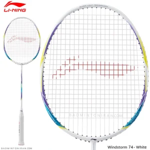 راکت بدمینتون لی نینگ Li-Ning Windstorm 74 - White