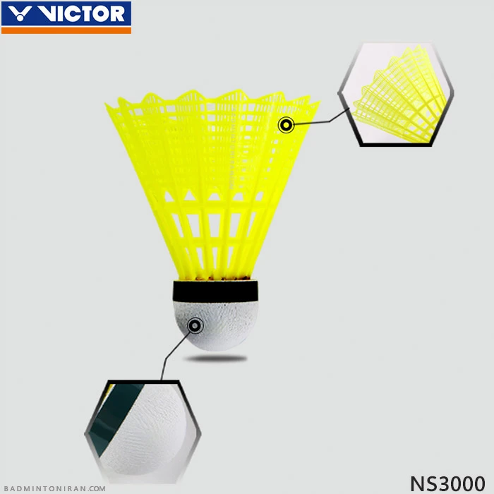توپ بدمینتون ویکتور VICTOR NS 3000 GREEN - دور سبز 1 VICTOR-NS-3000-5
