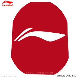 شابلون بدمینتون لی نینگ LI-NING STENCIL CARD-RED